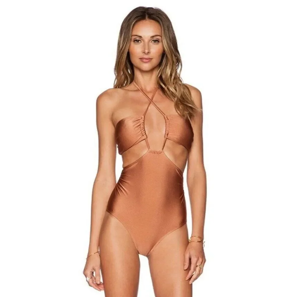 6 SHORE ROAD Sz L PUSH CART ONE PIECE SWIMSUIT